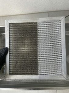 before and after cleaning